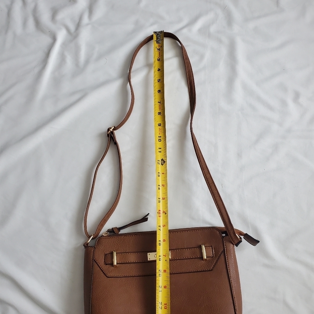 Caramel Brown Crossbody Sling Bag - Picture 9 of 12
